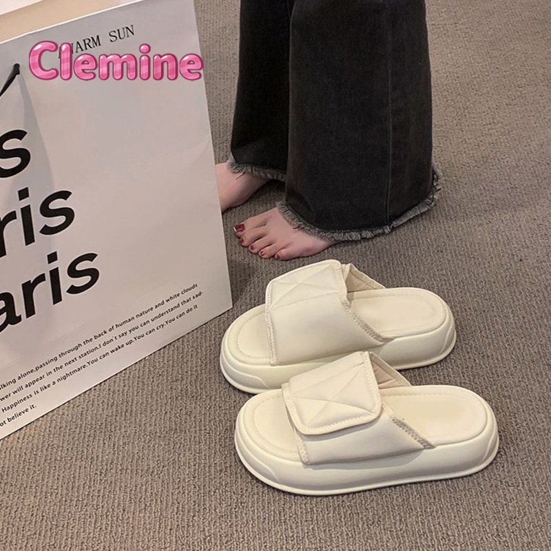 Clemine .Dép Nữ Mới Dép Velcro Bên Ngoài Dép Đế Dày EVA Phong Cách Hàn Quốc Dép Lưới Đi Biển Dép
