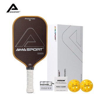 Mái chèo bóng chày Amasport PA015, Vàng hồng với sợi Carbon 3K gia cố bằng titan, Sự kết hợp hoàn hảo của sức mạnh và vẻ đẹp, Phụ kiện bóng, tẩy, Overgrips & Case