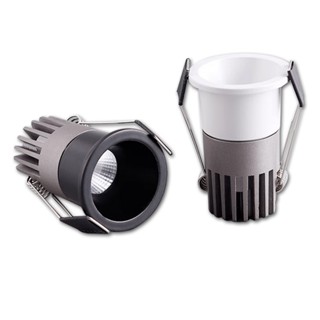 Đèn LED Downlight chống ăn mòn có thể điều chỉnh độ sáng 3W 5W Đèn trần LED chống chói Đèn LED chiếu sáng điểm phòng ngủ Nhà bếp COB âm trần Nhà chiếu sáng trong nhà