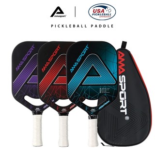 Mái chèo Pickleball Amasport PP001 có mái chèo, được USAPA phê duyệt, Lõi dày 20mm, Mái chèo Pickleball chuyên nghiệp