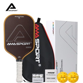 Mái chèo bóng chày titan Amasport T1000, hạng chuyên nghiệp với bộ phụ kiện bóng đá Pickleball, được gia cố bằng sợi Carbon 3K + titan