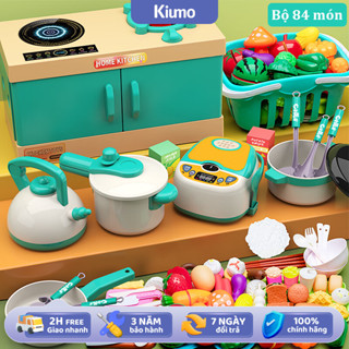 💗Nâng cấp💗84 chiếc Bộ Đồ Chơi Nấu Ăn Nhà Bếp Cao Cấp Cho Bé Gái Bé Trai Tiết, đồ chơi nấu ăn cho bé
