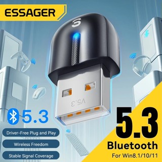 Essager USB Bluetooth Adapter Dongle Bluetooth 5.3 Cho PC Laptop Loa Thu Âm Thanh Chuột Không Dây Bàn Phím USB Phát