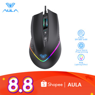 Chuột Gaming Aula F805 Kèm Đèn Nền Rgb 6 Có 7 Nút Lập Trình Cho Pc Laptop