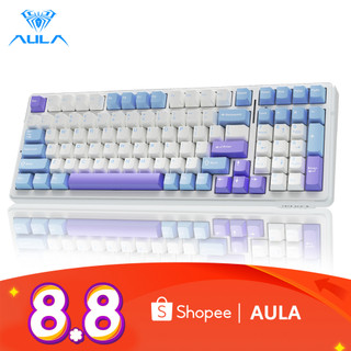 Bàn phím cơ aula f99 99 phím hỗ trợ pin 8000mah diy