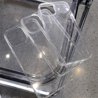 Ốp điện thoại trong suốt lấp lánh sang trọng tương thích cho iphone 16 15 pro max 14 13 12 11 pro max ốp lưng chống sốc mềm tpu