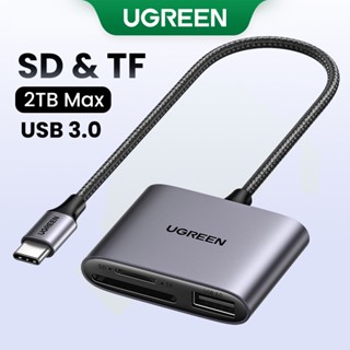 Đầu đọc thẻ USB C UGREEN Type C sang USB 2.0 SD Micro SD TF cho máy tính xách tay Bộ chuyển đổi thẻ nhớ 3 trong 1