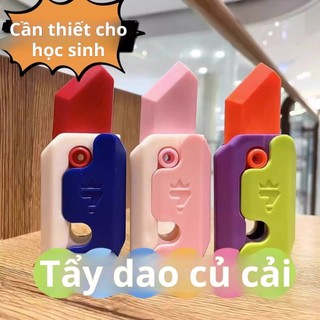 Củ cải Dao tẩy Bán buôn Đồ chơi giải nén sáng tạo Tẩy mẫu giáo Học sinh tiểu học Lau sạch mà không để lại dấu vết