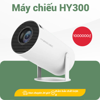  Máy chiếu HY300Pro Máy chiếu mini cầm tay Android 11.0 LCD 4K 7000 lumen HD màn hình 130 inch Dual Wifi với Bluetooth HDMI 