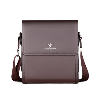 Túi đeo chéo nam, cặp đeo vai thời trang da PU thông thường dành cho doanh nhân