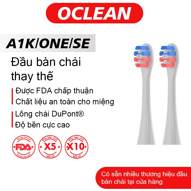 Đầu bàn chải đánh răng thay thế Tương thích với OCLEAN 5 / 10 CÁI Đầu bàn chải đánh răng điện dành c