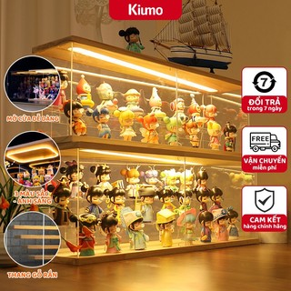 Hộp trưng bày Acrylic Hộp đựng lưu trữ Popmart Hộp trong suốt Hộp đựng bụi từ tính có thể xếp chồng lên nhau