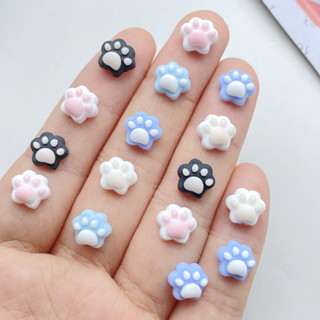 Bộ 50 Hỗn Hợp Nhựa Màu Mini Hoạt Hình Dễ Thương Mèo Con Móng Vuốt Mèo Làm Móng Tay Mặt Sau Bằng Kim Cương Giả Đề Can Trang Trí DIY Cưới Sổ Lưu Niệm Phụ Kiện Thủ Công