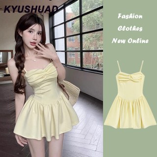 Váy treo chữ A xếp ly một vai gợi cảm của KYUSHUAD Girl