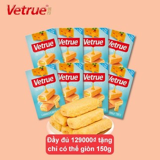 Combo 24 hộp Bánh guy phô mai Vetrue bánh quy đũa bơ sữa Đài Loan Vị 66g