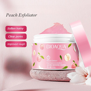 Gel tẩy tế bào chết da mặt BIOAQUA 140g chiết xuất đào làm trắng da dưỡng ẩm chuyên dụng