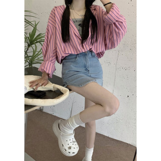 Áo sơ mi dài tay sọc mỏng 77147