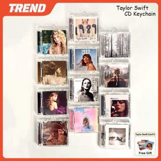 Taylor Swift TTPD Mini CD Móc Khóa 1989 Nửa Đêm Danh Tiếng Văn Hóa Dân Gian Album NFC Mặt Dây Chuyền Móc Khóa Bộ Sưu Tập Quà Tặng