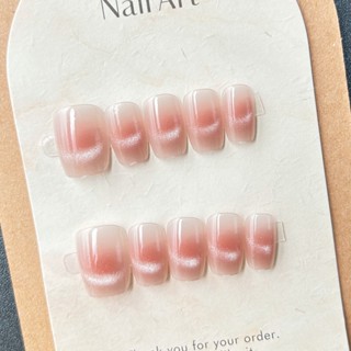 10Pcs HANDMAKE NAIL Móng tay có thể đeo được Mocha Star Moon Butterfly Làm móng tay Phong cách đeo được