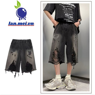 Quần short đùi jean nam nữ thời trang cao cấp phong cách hàn quốc co dãn nhẹ quần short