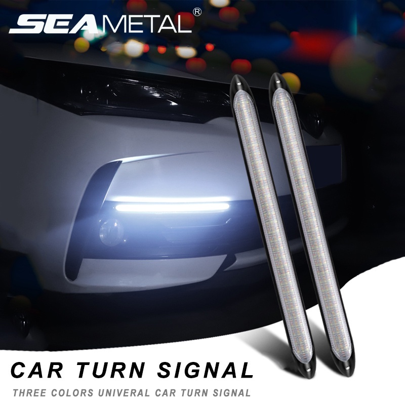 Bộ 2 đèn LED SEAMETAL 12V báo tín hiệu rẽ DRL chống thấm nước đa năng sử dụng ban ngày tiện lợi