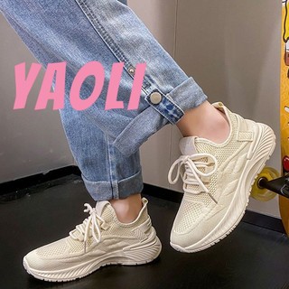 YAOLI Giày Thể Thao Chạy Bộ Vải Dệt Thoáng Khí Chống Trượt Thời Trang Cho Nam Và Nữ