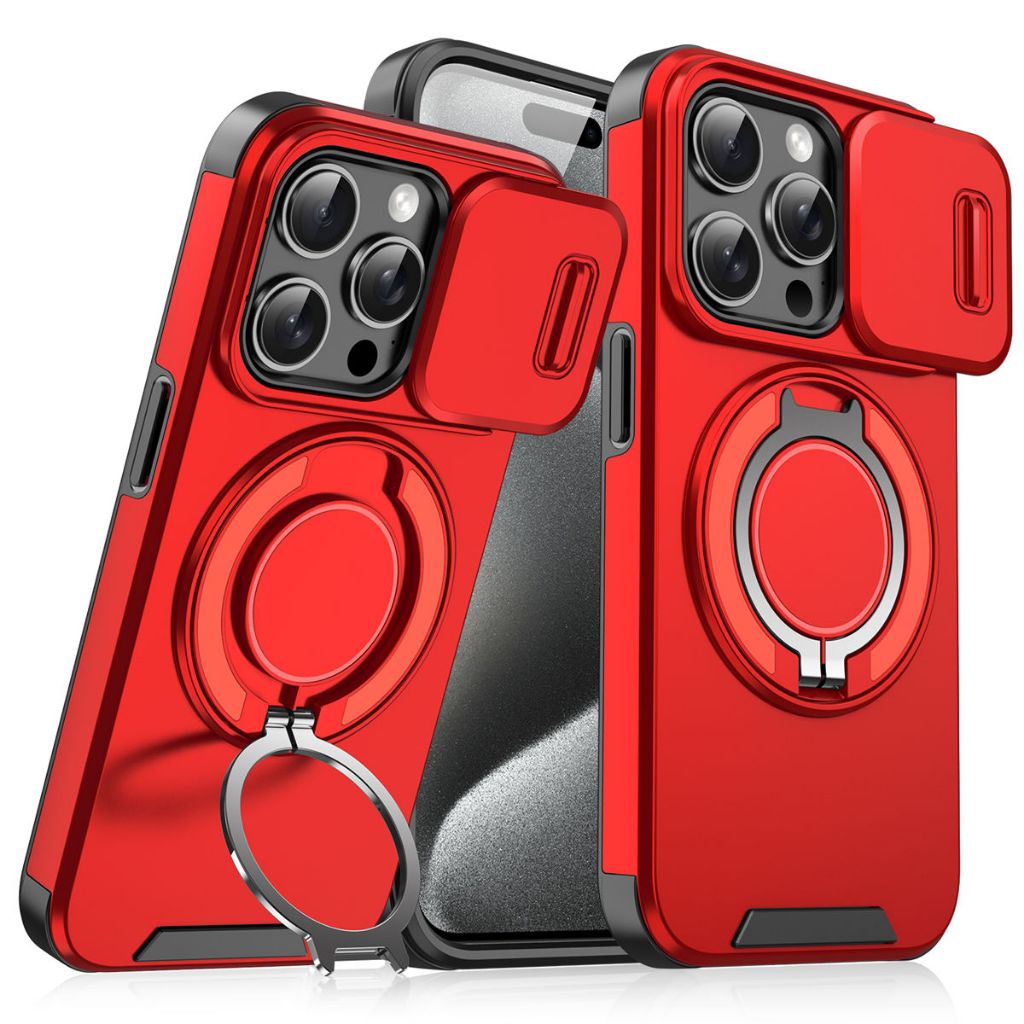 Ốp từ tính chống sốc cấp quân sự mới cho iPhone 11 12 13 14 15 16 Pro Max Plus 13mini có giá đỡ kim loại được thiết kế đặc biệt dành cho nam giới có cửa sổ trượt để bảo vệ camera