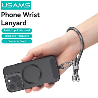 Usams Dây đeo cổ tay Dây buộc điện thoại có thể điều chỉnh Nylon CellPhone Móc chìa khóa Dây buộc dễ thương Dây đeo cổ tay