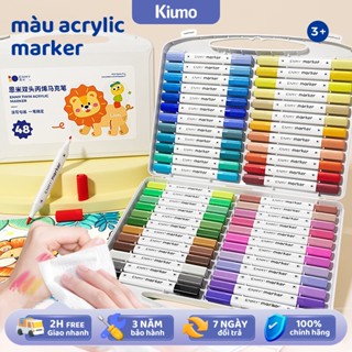 💛Acrylic marker 2 đầu Enmi màu acrylic 80 màu bút đánh dấu văn phòng phẩm [Chính Hãng]