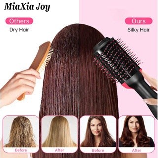 MiaXia Joy Lược không khí nóng ba trong một đa chức năng ion âm máy sấy tóc lược uốn thẳng máy sấy tóc điện lược nóng