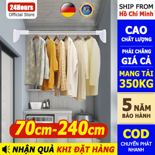 240cm Cây treo quần áo thông minh giá treo quần áo đa năng thanh treo quần áo tiện lợi thanh treo rèm không cần khoan tường