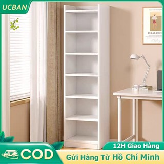 UrbanChic Giá sách gỗ kệ sách gỗ đa năng phòng ngủ khách tủ khe hẹp sách phong cách Bắc đa tầng nhiều công dụng