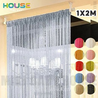   MBH RÈM SỢI KIM TUYẾN SPA,DECOR NHÀ CỬA Rèm sợi đính kim tuyến 1x2m Rèm Cửa Sổ Dạng Chuỗi Hạt Da Bạc Trang Trí 