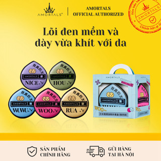 Bông phấn Amortals đen mới 100 điểm, có sẵn 5 miếng, dày dặn vừa vặn với da, bông phấn màu đen mới siêu mềm, không bị dính hay ăn phấn, giao hàng nhanh tận nơi