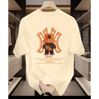 Mlb Cotton Nguyên Chất Áo Thun Nam Tay Ngắn In Hình Phổ Biến Rời Thường Ngày Hợp Thời Trang Thương Hiệu Nữ Top