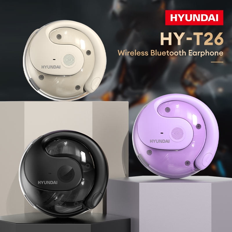 Tai Nghe Bluetooth Hyundai HY-T26 HD Voice Cảm ứng thông minh Mặc thoải mái Pin dung lượng lớn Bluetooth 5.3 | BigBuy360 - bigbuy360.vn