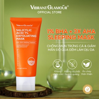  Mặt nạ Tẩy tế bào chết VIBRANT GLAMOUR 1%BHA + 3X BHA  Làm sạch nhẹ nhàng Kiểm soát dầu Làm sáng da 60g 