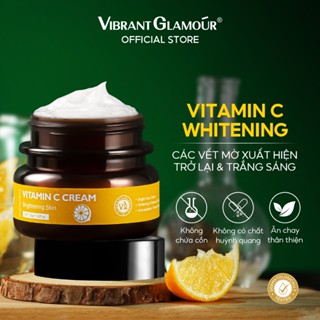 Kem dưỡng ẩm Vitamin C VIBRANT GLAMOUR Dưỡng ẩm dịu nhẹ Làm trắng và làm mờ vết thâm 30g
