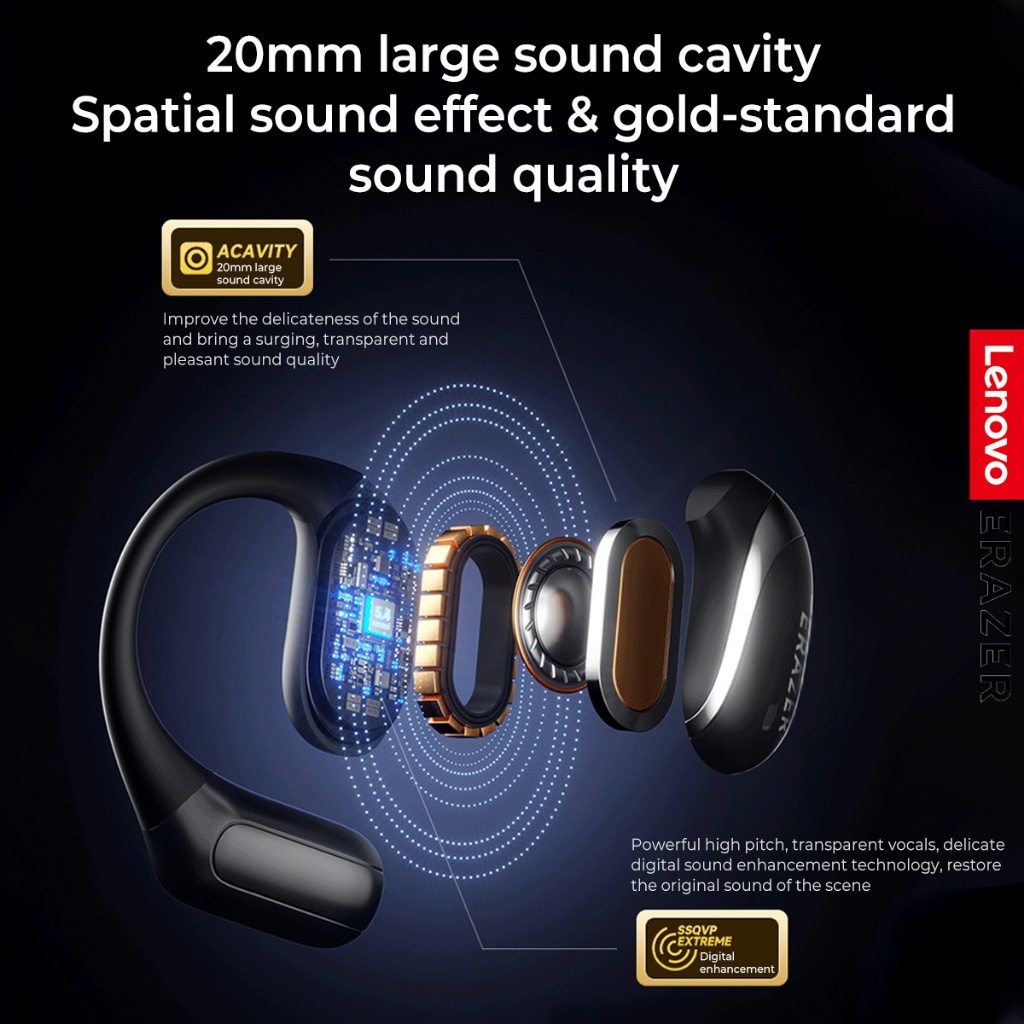 ERAZER Open Ear X9 Tai nghe thể thao Bluetooth không dây 5.4 OWS Tai nghe giảm tiếng ồn HiFi Stereo có Mic | BigBuy360 - bigbuy360.vn