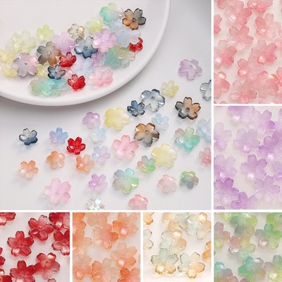 Kính Ba Chiều Đục Lỗ Hoa Anh Đào Hạt Cho DIY Necklcae Vòng Tay Trang Sức Làm Phụ Kiện