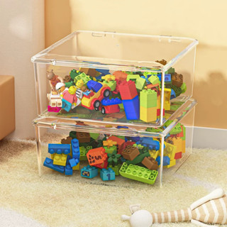 Lego Khối Xây Dựng Hộp Bảo Quản Trong Suốt Dung Tích Lớn Đồ Chơi Trẻ Em Phân Loại Tổ Chức Cho Bé Lego Phần Người Tổ Chức