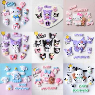 Cross Jibbicz Bộ Nhãn Dán Giày Hoạt Hình Dễ Thương Nhựa DIY Phụ Kiện Chó Pacha / Gấu Dâu / Kuromi Series DIY Lỗ Giày Trang Trí Khóa Phụ Kiện