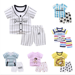 Bộ đồ ngắn tay trẻ em 0-4 tuổi Bộ quần short ngắn tay mùa hè