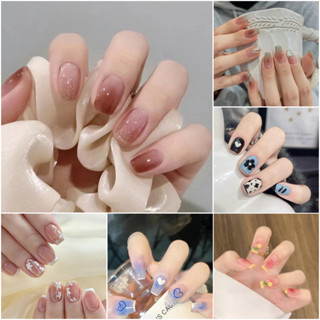 Bộ 24 Móng Tay Giả Đính Nơ Thanh Lịch Cho Nữ