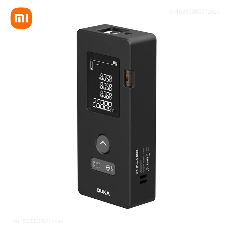 Máy đo khoảng cách Laser Xiaomi DUKA LS3 60M / 80M Độ chính xác cao Đo băng Laser Nhiều chức năng đo