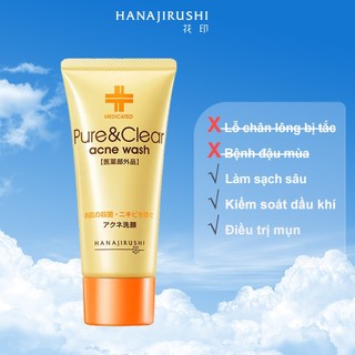Sữa Rửa Mặt HANAJIRUSHI cho da dầu mụn, da mụn tuổi dậy thì 100g kiểm soát dầu, giảm sẹo mụn