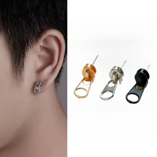 Bông tai 2261 hình đầu khóa kéo sáng tạo cho nam và nữ 