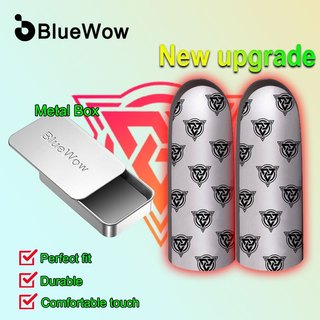 Bluewow Tay Cầm Chơi Game Mới Vải Bạc Hai Tay Đầu Ngón Tay Chống Trơn Trượt Magic Tool Siêu Mỏng Ngón Tay Chống Mồ Hôi PUBG COD