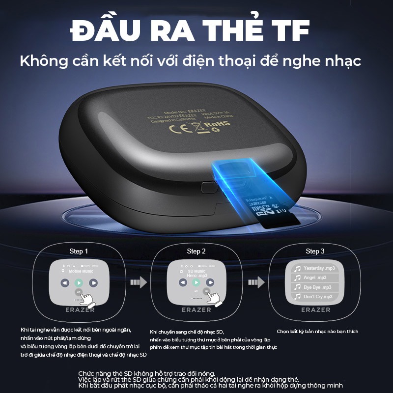 Lenovo ERAZER XP2 Tai nghe không dây IPX5 Tai nghe Bluetooth 5.4 dành cho doanh nhân có Mic chống nước | BigBuy360 - bigbuy360.vn