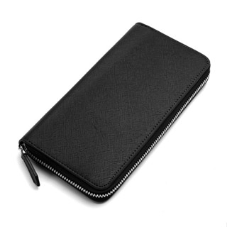 Phong Cách Nhật Bản Họa Tiết Chữ Thập Ví Dài Dây Kéo Cầm Tay Ví Nam Dung Tích Lớn Ví Dài Nam Nữ Ví Da PU